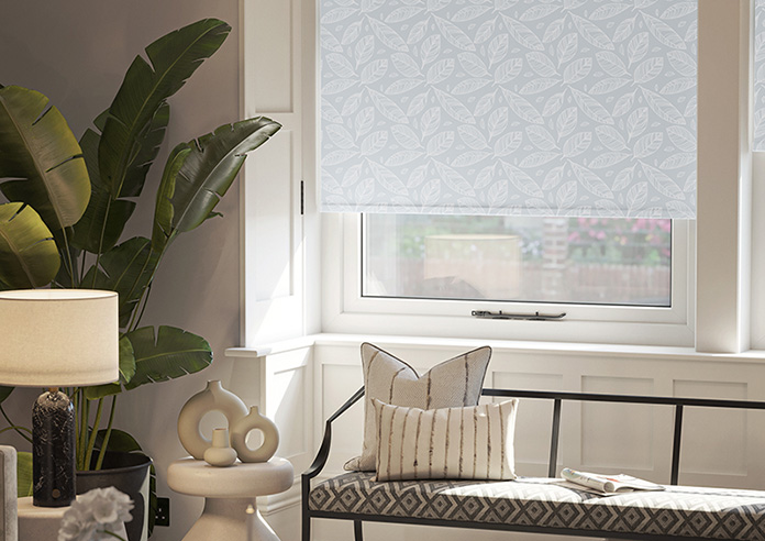 Falling Leaves, Mid Grey - Roller Blind - Image 5